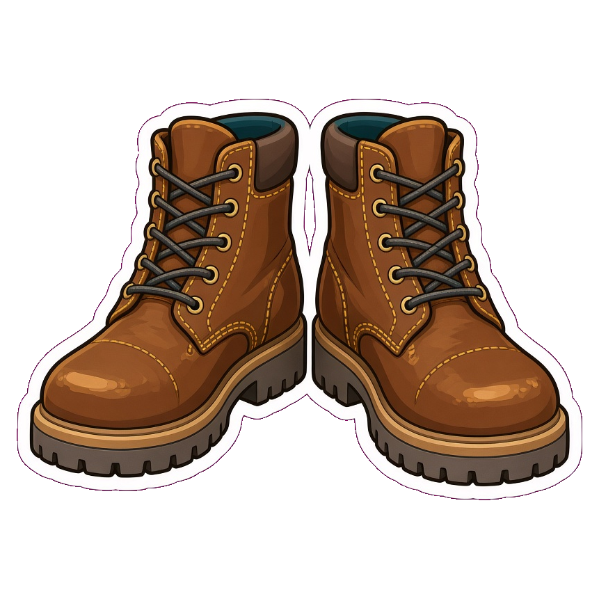 Leather boots